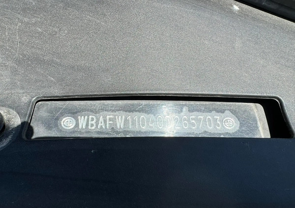 BMW Seria 5 cena 62500 przebieg: 211000, rok produkcji 2013 z Zbąszynek małe 191